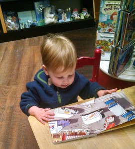 Henry in Bookstore