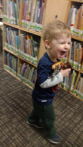 Henry at Library